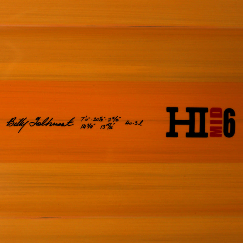 Load image into Gallery viewer, Harley Ingleby Mid 6 Thunderbolt Red 7'0 × 20 ½ × 2 ⅝ Surfboard • DAMAGED 4
