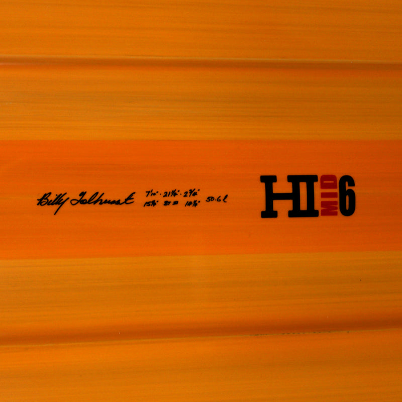 Load image into Gallery viewer, Harley Ingleby Mid 6 Thunderbolt Red 7'10 × 21 ¼ × 2 ¾ Surfboard - Orange 4
