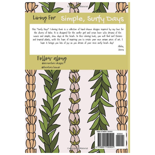 Surfy Days Coloring Book by Sierra Rehrer 2
