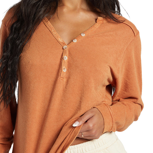Billabong Women's Sunday Vibes Long Sleeve Knit Top 5