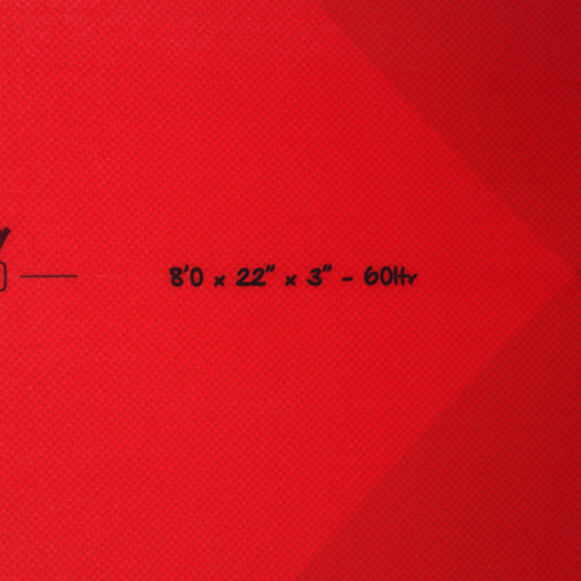 Torq Longboard TET 8'0 × 22 × 3 Surfboard - Admiral Red • DAMAGED 4