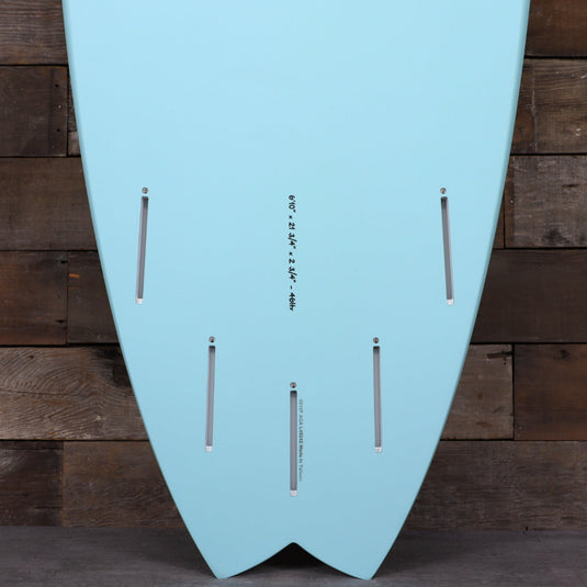 Torq ModFish TET 6'10 × 21 ¾ × 2 ¾ Surfboard - Blue Pattern 3