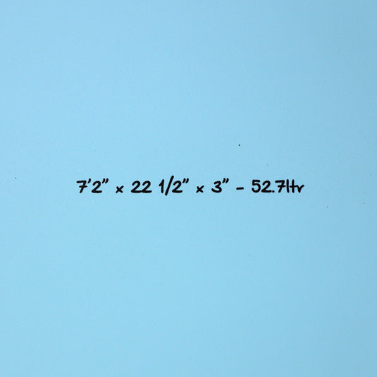 Torq ModFish TET 7'2 × 22 ½ × 3 Surfboard - Blue Pattern 4