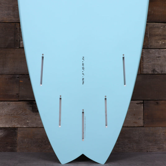 Torq ModFish TET 7'2 × 22 ½ × 3 Surfboard - Blue Pattern 3