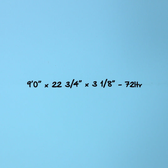 Torq Longboard TET 9'0 × 22 ¾ × 3 ⅛ Surfboard - Blue Pattern 