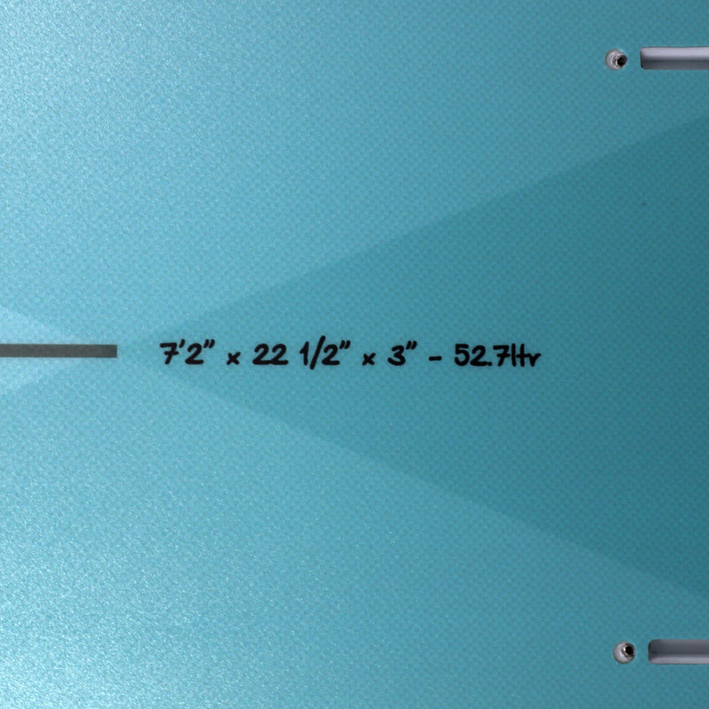 Load image into Gallery viewer, Torq ModFish TET 7'2 × 22 ½ × 3 Surfboard - Deep Turquoise Pattern • DAMAGED 4
