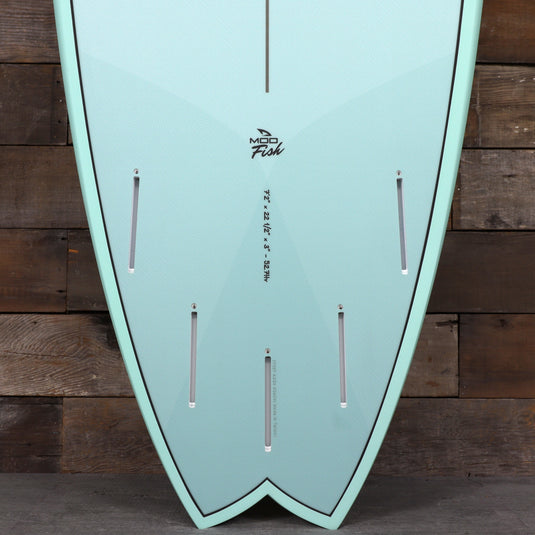 Torq Mod Fish TET 7'2 × 22 ½ × 3 Surfboard - Seaglass 3