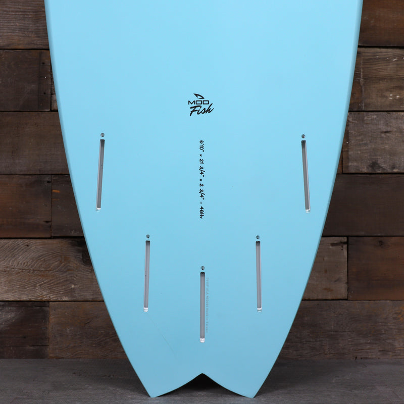 Load image into Gallery viewer, Torq Mod Fish TET 6'10 × 21 ¾ × 2 ¾ Surfboard - Arctic Blue 3
