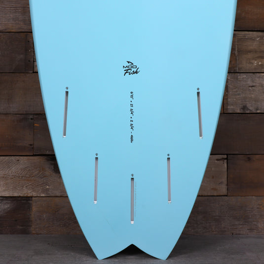 Torq Mod Fish TET 6'10 × 21 ¾ × 2 ¾ Surfboard - Arctic Blue 3