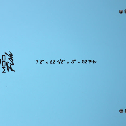 Torq Mod Fish TET 7'2 × 22 ½ × 3 Surfboard - Arctic Blue 4