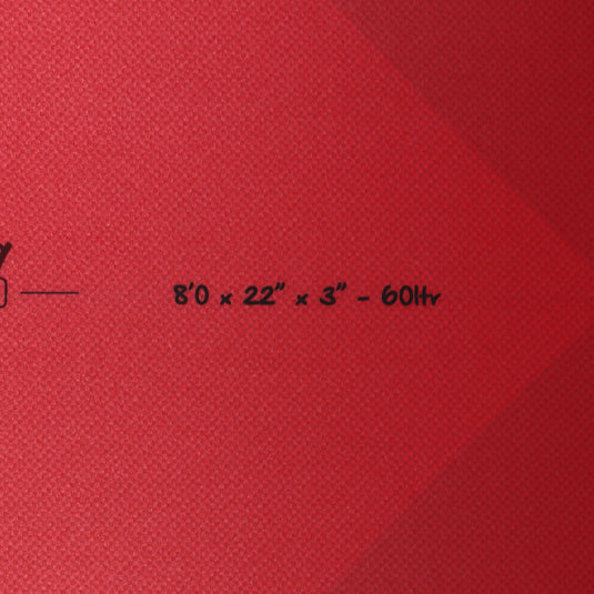 Torq Longboard TET 8'0 × 22 × 3 Surfboard - Admiral Red 4