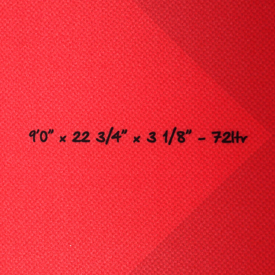 Torq Longboard TET 9'0 × 22 ¾ × 3 ⅛ Surfboard - Admiral Red 4