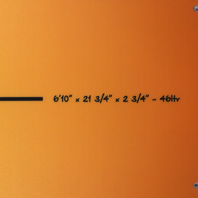 Load image into Gallery viewer, Torq ModFish TET 6'10 × 21 ¾ × 2 ¾ Surfboard - Yellow/Orange Fade 4
