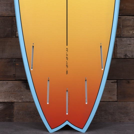 Torq ModFish TET 6'10 × 21 ¾ × 2 ¾ Surfboard - Yellow/Orange Fade 3