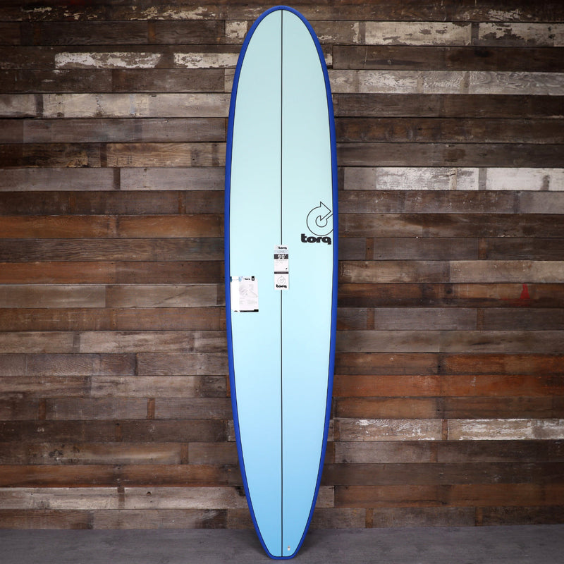Load image into Gallery viewer, Torq Longboard TET 9'0 × 22 ¾ × 3 ⅛ Surfboard - Light Blue Fade 1
