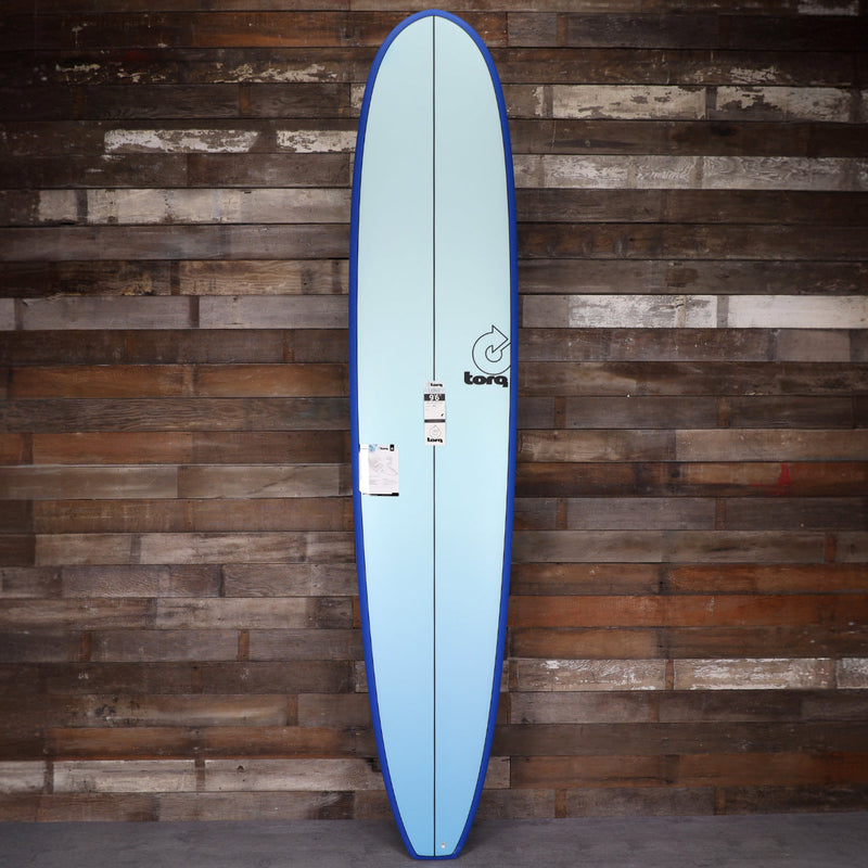 Load image into Gallery viewer, Torq Longboard TET 9'6 × 23 ½ × 3 ¼ Surfboard - Light Blue Fade 1
