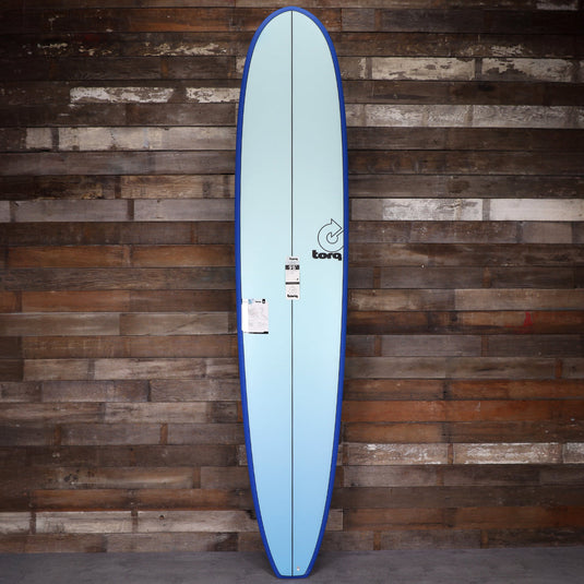 Torq Longboard TET 9'6 × 23 ½ × 3 ¼ Surfboard - Light Blue Fade 1
