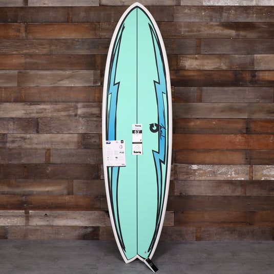 Torq Mod Fish TET 6'3 × 20 ½ × 2 ½ Surfboard - Hi Watt/Turquoise 1