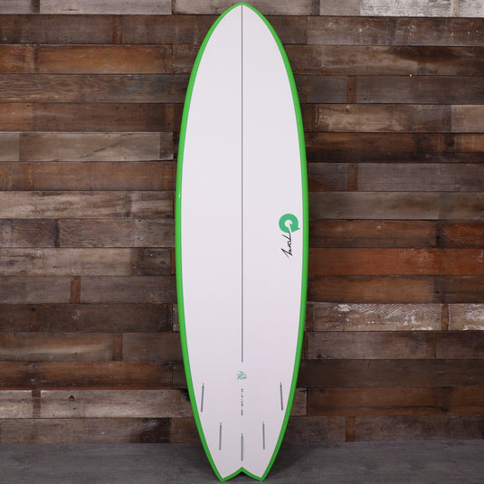 Torq Mod Fish TET 6'6 × 21 × 2 ⅝ Surfboard - Green/Yellow Zag 2