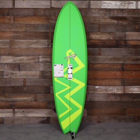 Torq Mod Fish TET 6'6 × 21 × 2 ⅝ Surfboard - Green/Yellow Zag 1