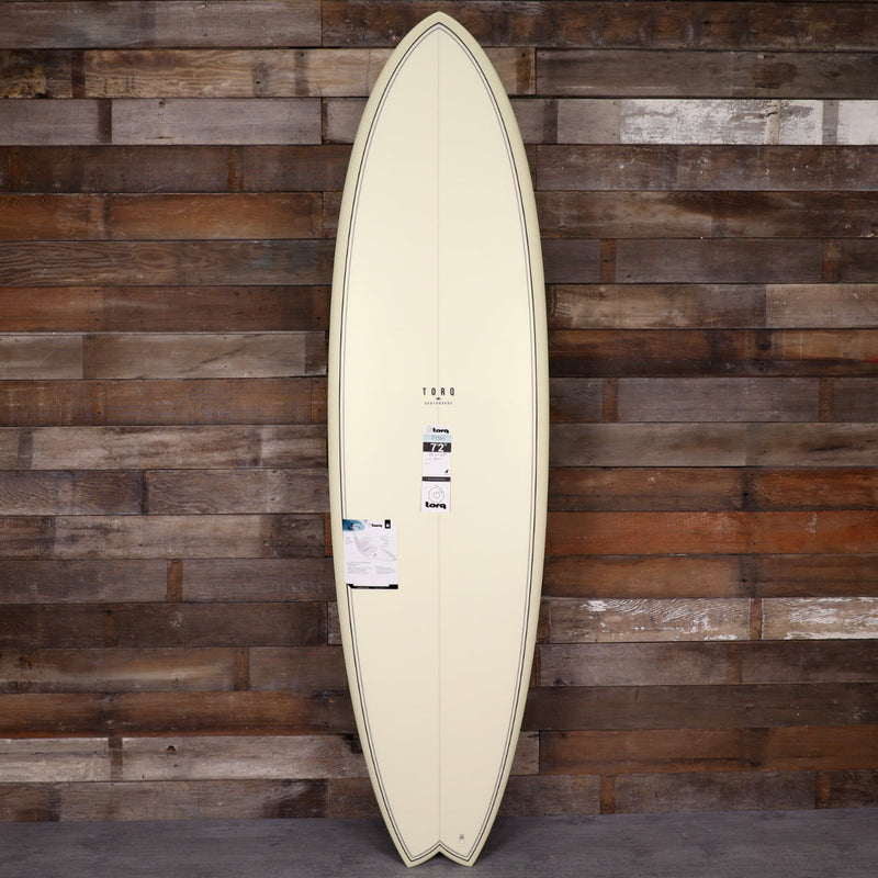 Load image into Gallery viewer, Torq ModFish TET 7'2 × 22 ½ × 3 Surfboard - Cream Pattern 1
