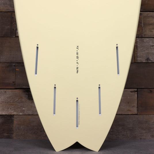 Torq ModFish TET 7'2 × 22 ½ × 3 Surfboard - Cream Pattern 3