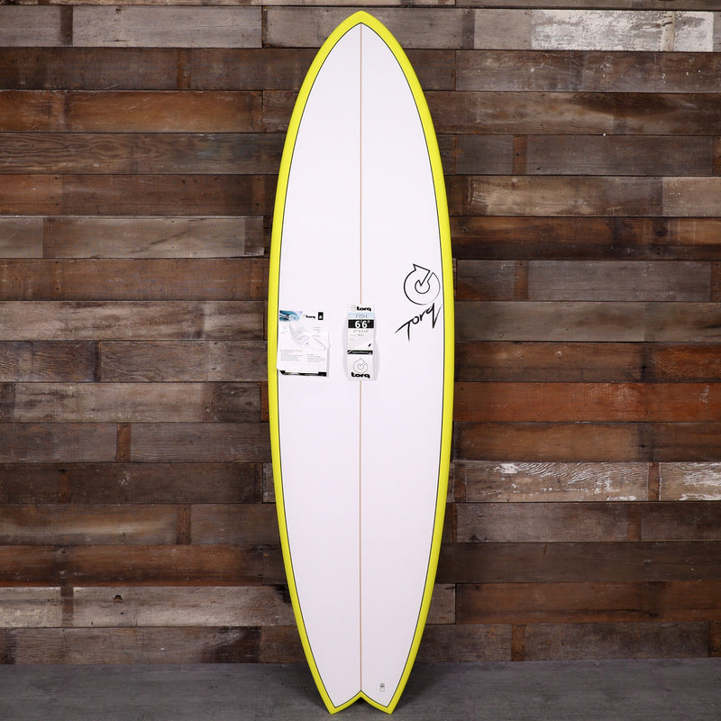 Load image into Gallery viewer, Torq ModFish TET 6'6 × 21 × 2 ⅝ Surfboard - Yellow Rail 1
