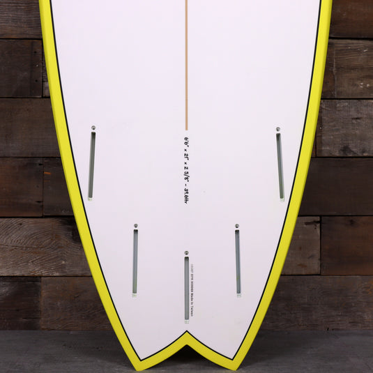 Torq ModFish TET 6'6 × 21 × 2 ⅝ Surfboard - Yellow Rail 3