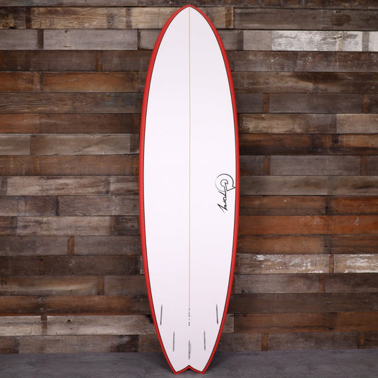 Torq ModFish TET 7'2 × 22 ½ × 3 Surfboard - Red Rail 2