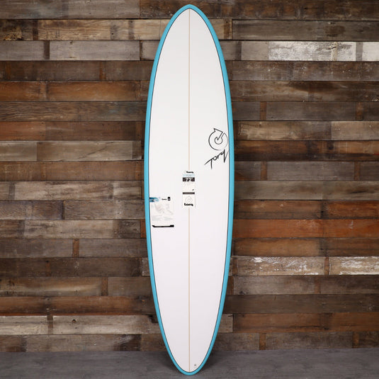 Torq Mod Fun TET 7'2 × 21 ¼ × 2 ¾ Surfboard - Teal Rail 1