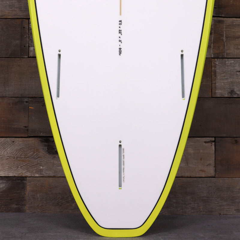 Load image into Gallery viewer, Torq Longboard TET 8'0 × 22 × 3 Surfboard - Yellow Rail 3
