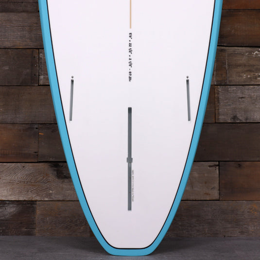 Torq Longboard TET 8'6 × 22 ½ × 3 ⅛ Surfboard - Seagreen Rail 3