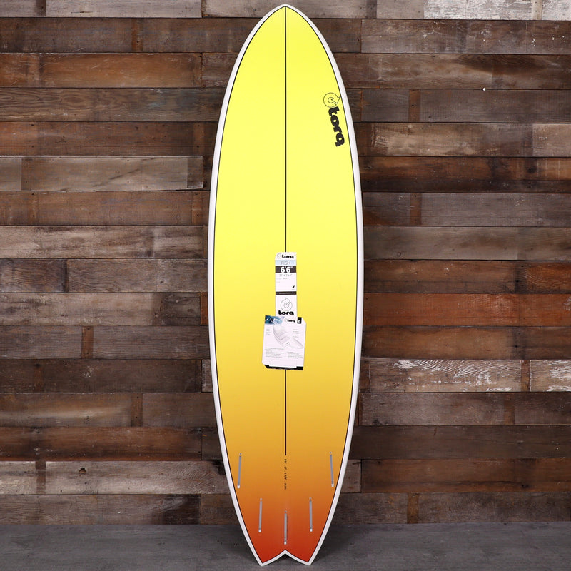 Load image into Gallery viewer, Torq Mod Fish TET 6'6 × 21 × 2 ⅝ Surfboard - Yellow/Orange Fade 
