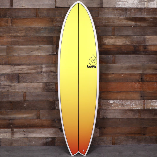 Torq Mod Fish TET 6'6 × 21 × 2 ⅝ Surfboard - Yellow/Orange Fade 