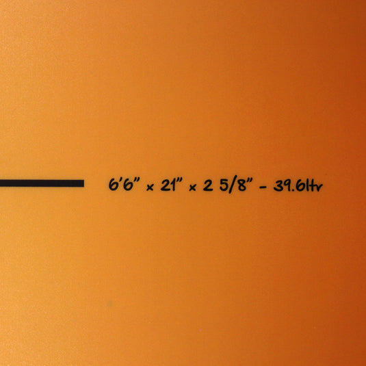 Torq Mod Fish TET 6'6 × 21 × 2 ⅝ Surfboard - Yellow/Orange Fade 