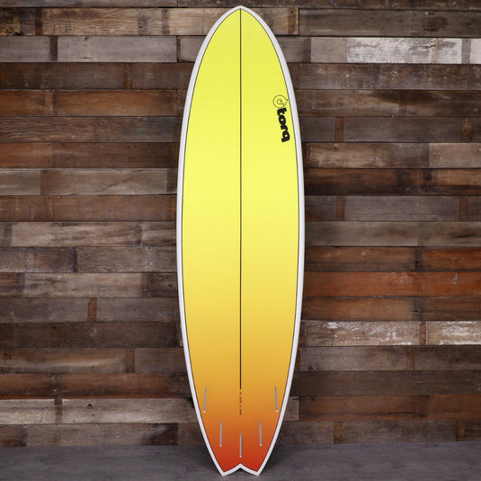 Torq ModFish TET 7'2 × 22 ½ × 3 Surfboard - Yellow/Orange Fade 2