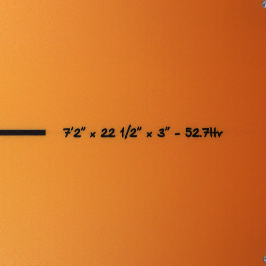 Torq ModFish TET 7'2 × 22 ½ × 3 Surfboard - Yellow/Orange Fade 4