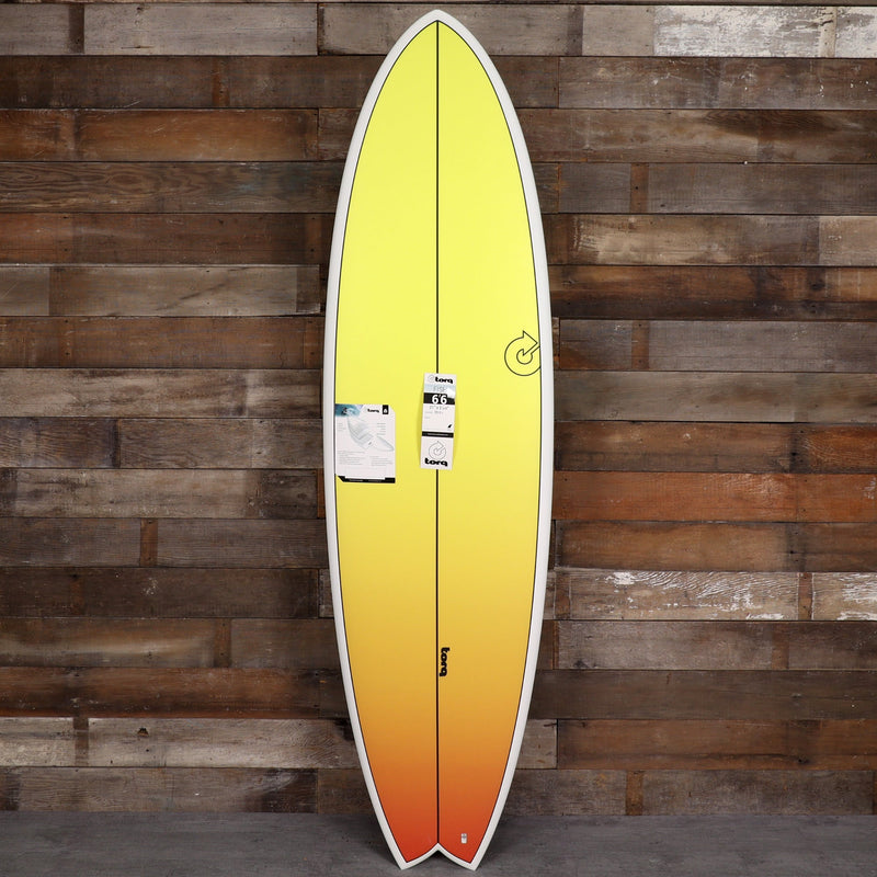 Load image into Gallery viewer, Torq ModFish TET 6'6 × 21 × 2 ⅝ Surfboard - Yellow/Orange Fade 1
