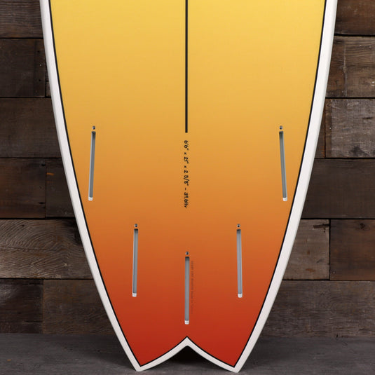 Torq ModFish TET 6'6 × 21 × 2 ⅝ Surfboard - Yellow/Orange Fade 3