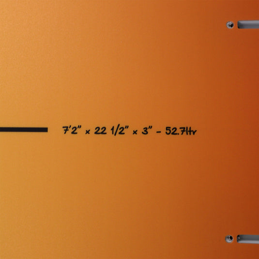 Torq ModFish TET 7'2 × 22 ½ × 3 Surfboard - Yellow/Orange Fade 4