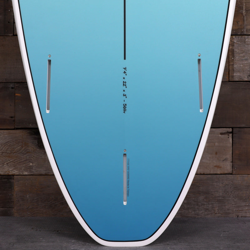 Load image into Gallery viewer, Torq Mod Fun V+ TET 7'4 × 22 × 3 Surfboard - Seagreen Fade 3
