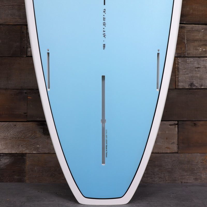 Load image into Gallery viewer, Torq Longboard TET 9'6 × 23 ½ × 3 ¼ Surfboard - Light Blue Fade 3

