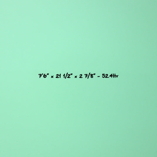 Torq Mod Fun TET 7'6 × 21 ½ × 2 ⅞ Surfboard - Seagreen/White 4