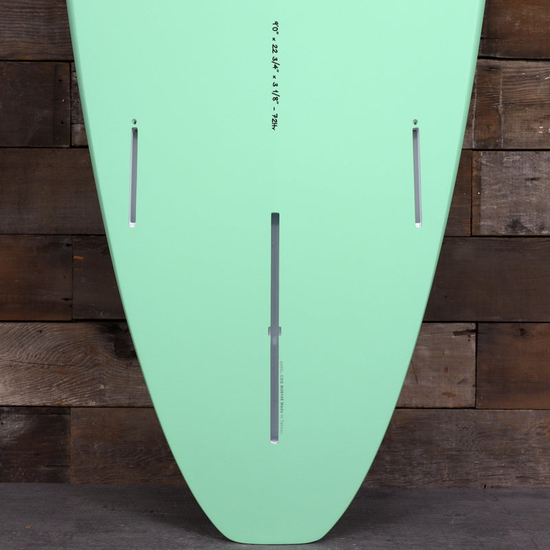 Load image into Gallery viewer, Torq Longboard TET 9'0 × 22 ¾ × 3 ⅛ Surfboard - Seagreen/White 3
