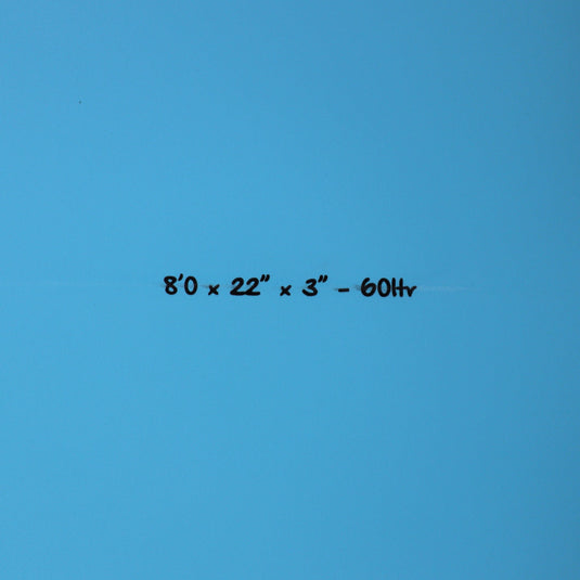 Torq Longboard TET 8'0 × 22 × 3 Surfboard - Light Teal Blue Pinline 4