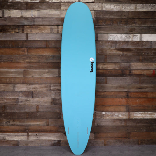 Torq Longboard TET 8'6 × 22 ½ × 3 ⅛ Surfboard - Light Teal Blue Pinline 2
