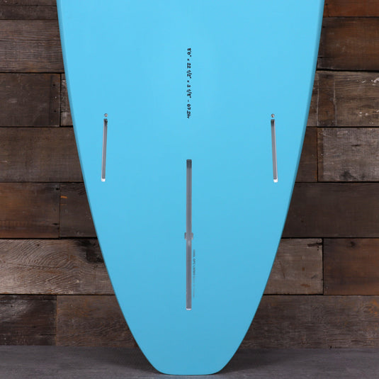 Torq Longboard TET 8'6 × 22 ½ × 3 ⅛ Surfboard - Light Teal Blue Pinline 3
