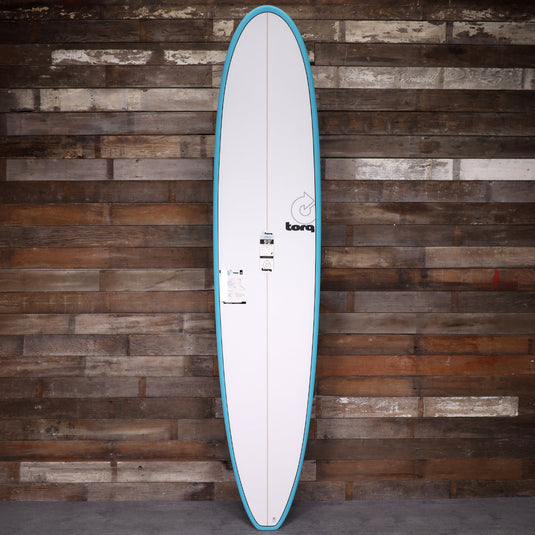 Torq Longboard TET 9'0 × 22 ¾ × 3 ⅛ Surfboard - Light Teal Blue Pinline 1