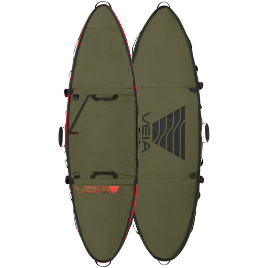 VEIA Explorer Shortboard 2-Board Day/Travel Surfboard Bag 7