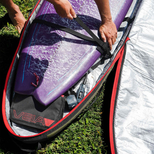 VEIA Explorer Shortboard 2-Board Day/Travel Surfboard Bag 8